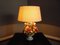 Lampada da tavolo Regency floreale in ceramica, anni '70, Immagine 2