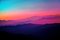 James Oneil, astratto colorato Mountain Ranges Digital Art pastello, carta fotografica, Immagine 1