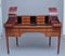Antique Carlton House Desk in Satinwood with Inlaid 17
