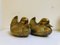 Enten aus Messing, 1950er, 2er Set 2