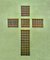 Green Walled Glass Cross, Photographic Paper, Image 1