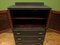 Antique Black Painted Tall Boy Cabinet 16