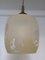 Ceiling Light in Beige Glass & Gold-Colored Plastic, 1980s 2