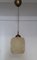 Ceiling Light in Beige Glass & Gold-Colored Plastic, 1980s 4