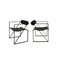 Mid-Century Modern Side Chairs by Mario Botta for Alias, 1982, Set of 2 1