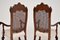 Poltrone vittoriane antiche in legno di noce intagliato, set di 2, Immagine 12