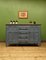 Vintage Blue Denim Painted Sideboard With Natural Top from Ercol 8
