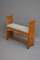 Asiento de recibidor Arts and Crafts de roble, Imagen 1