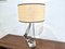 Crystal Lamp with Rattan Shade, Image 5