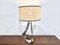 Crystal Lamp with Rattan Shade, Image 1