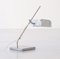 Italian Chromed Metal & White Desk or Table Lamp, 1970s, Image 5