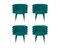 Teal Marshmallow Chair by Royal Stranger, Set of 4, Image 1