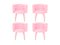 Pinker Marshmallow Stuhl von Royal Stranger, 4er Set 1