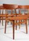 Dining Chairs by Henning Kjærnulf for Bruno Hansen, Set of 6, Image 5