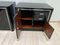 Art Deco Nightstands in Black Lacquer and Metal, France, 1940s, Set of 2 14