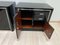 Art Deco Nightstands in Black Lacquer and Metal, France, 1940s, Set of 2, Image 14