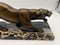 Art Deco Sculpture of a Panther in Bronze & Marble by Irénée Rochard, France, 1930s 8