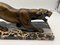 Art Deco Skulptur eines Panthers aus Bronze & Marmor von Irénée Rochard, Frankreich, 1930er 8