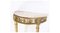 Danish Gold-Plated Console Table with White Marble Top, Image 2