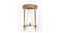 Danish Gold-Plated Console Table with White Marble Top 5