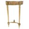 Danish Gold-Plated Console Table with White Marble Top 1