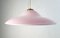 Lampada a sospensione grande in vetro di Murano rosa, anni '70, Immagine 5