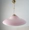 Lampada a sospensione grande in vetro di Murano rosa, anni '70, Immagine 11