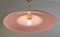 Lampada a sospensione grande in vetro di Murano rosa, anni '70, Immagine 7