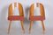 Chaises Mid-Century par Antonín Šuman, République Tchèque, 1950s, Set de 2 2