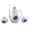 Romanze Blue Flower Coffee Service by Bjørn Wiinblad for Rosenthal, 1960s, Set of 3 1