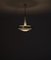 Lámpara colgante sueca Mid-Century de latón y metal, Imagen 7