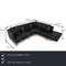 Dark Blue Leather Good Time Corner Sofa with Function from Walter Knoll / Wilhelm Knoll 2
