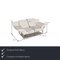 White Leather 1600 Sofa Set with Function and Stool from Rolf Benz, Set of 3, Image 2