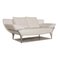 White Leather 1600 Three-Seater Sofa Function by Rolf Benz 7