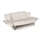 White Leather 1600 Three-Seater Sofa Function by Rolf Benz 3