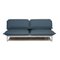 Blue Nova Fabric Two-Seater Couch with Electr. Function from Rolf Benz 1