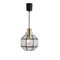 Iron and Clear Glass Pendant Light from Glashütte, 1960s, Image 6