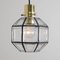 Iron and Clear Glass Pendant Light from Glashütte, 1960s 7