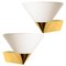 Large Modern Wall Lamps from Glashütte Limburg, 1970s, Set of 2, Image 1