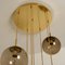 Cascade Fixture with Eight Smoked Hand Blown Globes from Glashütte Limburg, 1970s 14