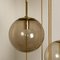 Cascade Fixture with Eight Smoked Hand Blown Globes from Glashütte Limburg, 1970s 10