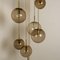 Cascade Fixture with Eight Smoked Hand Blown Globes from Glashütte Limburg, 1970s, Image 11