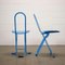 Blaue Dafne Stühle von Gastone Rinaldi für Thema, 2er Set 3