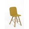 Yellow Natural Oak Legs Tria Simple Chair Upholstered by Colé Italia 2