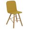Yellow Natural Oak Legs Tria Simple Chair Upholstered by Colé Italia 1