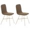 Walnut Tria Gold Upholstered Dining Chair by Colé Italia, Set of 2 1