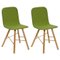 Acid Green Tria Simple Chair Upholstered by Colé Italia, Set of 2 1
