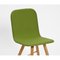 Acid Green Tria Simple Chair Upholstered by Colé Italia, Set of 2 4