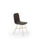 Coffee Tria Gold Upholstered Dining Chair by Colé Italia 1