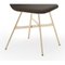 Coffee Tria Gold Upholstered Dining Chair by Colé Italia 3